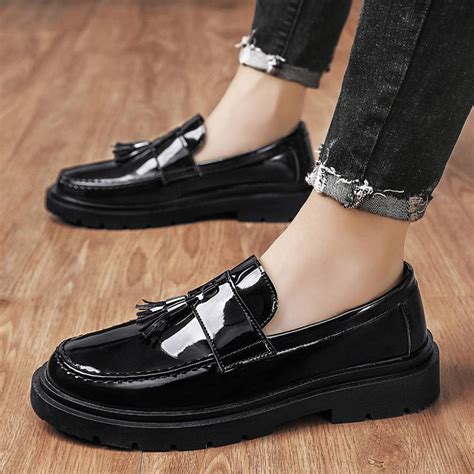 fake leather shoes quality|faux leather loafers.